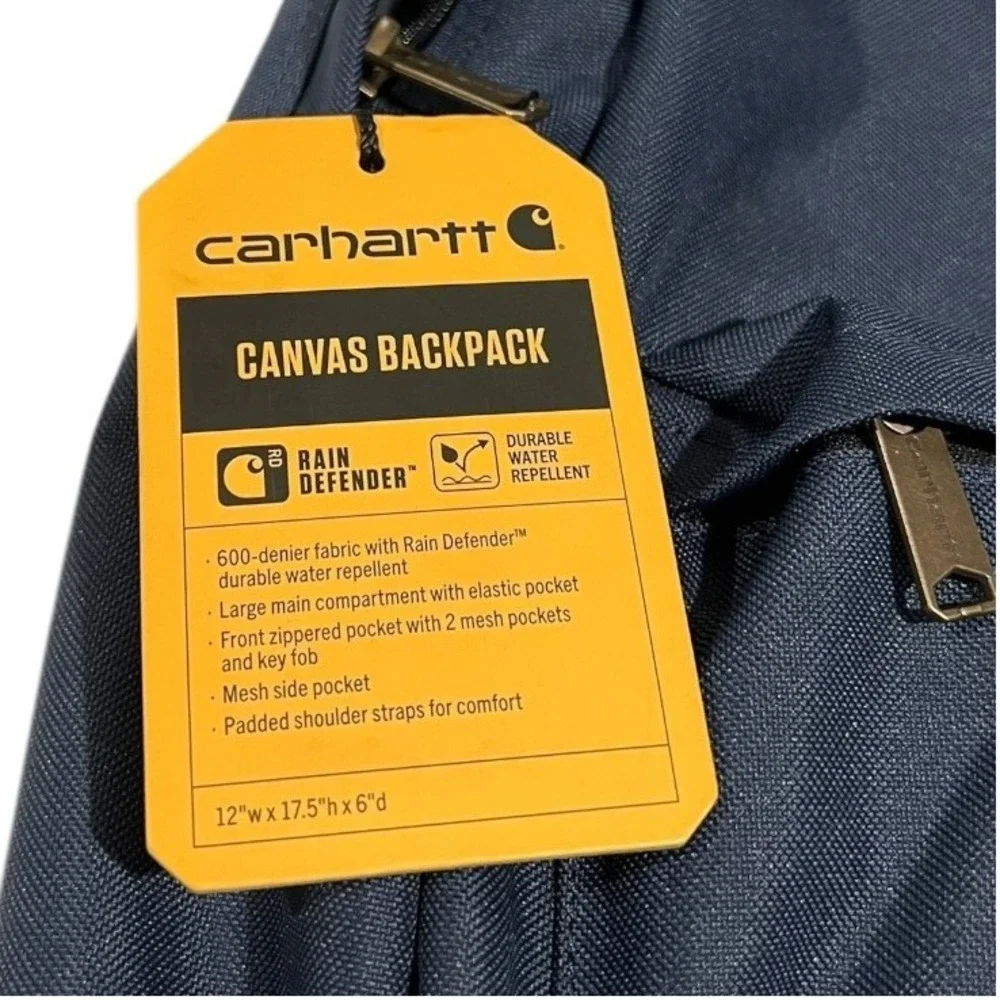 NWT Carhartt Canvas Backpack Navy Blue ELS Door‎ Sales Clopay